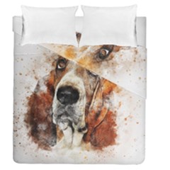 Dog Paint Duvet Cover Double Side (queen Size) by goljakoff