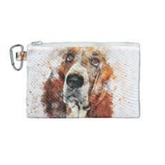 Dog Paint Canvas Cosmetic Bag (medium) by goljakoff