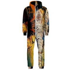 Elephant Mandala Hooded Jumpsuit (men)  by goljakoff