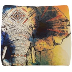 Elephant Mandala Seat Cushion by goljakoff