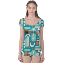 Abstract Shapes Boyleg Leotard  by SychEva