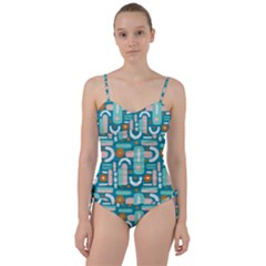 Abstract Shapes Sweetheart Tankini Set