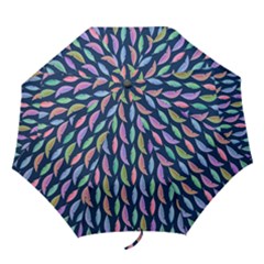 Watercolor Feathers Folding Umbrellas by SychEva