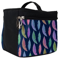 Watercolor Feathers Make Up Travel Bag (big) by SychEva