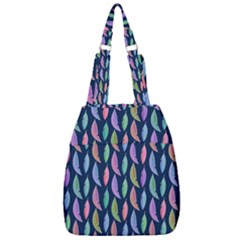 Watercolor Feathers Center Zip Backpack by SychEva