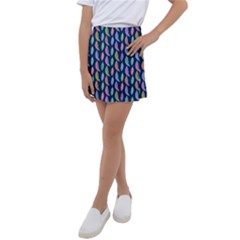 Watercolor Feathers Kids  Tennis Skirt by SychEva