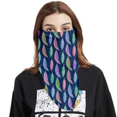 Watercolor Feathers Face Covering Bandana (triangle) by SychEva