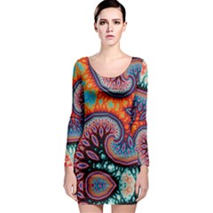 Mystery of TIme Long Sleeve Bodycon Dress