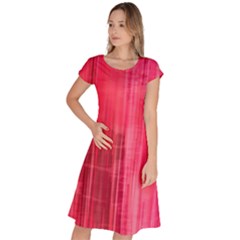 pink streaks Classic Short Sleeve Dress