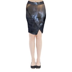 Mystic Moon Collection Midi Wrap Pencil Skirt by HoneySuckleDesign