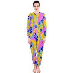 Folk Floral Pattern  Abstract Flowers Print  Seamless Pattern Onepiece Jumpsuit (ladies)  by Eskimos