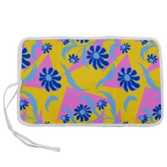 Folk Floral Pattern  Abstract Flowers Print  Seamless Pattern Pen Storage Case (l) by Eskimos