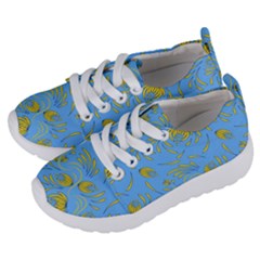 Folk Floral Pattern  Abstract Flowers Print  Seamless Pattern Kids  Lightweight Sports Shoes by Eskimos