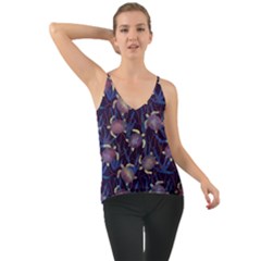 Turtles Swim In The Water Among The Plants Chiffon Cami by SychEva