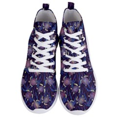 Turtles Swim In The Water Among The Plants Men s Lightweight High Top Sneakers by SychEva