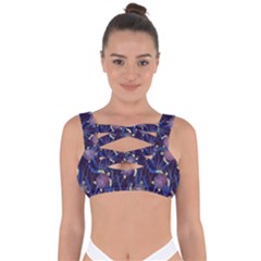 Turtles Swim In The Water Among The Plants Bandaged Up Bikini Top by SychEva
