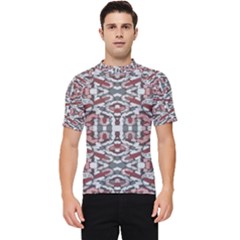 Multicolored Intricate Geometric Pattern Men s Short Sleeve Rash Guard by dflcprintsclothing