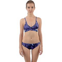 Carbonated Lilacs Wrap Around Bikini Set by MRNStudios