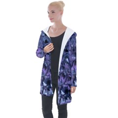 Carbonated Lilacs Longline Hooded Cardigan by MRNStudios