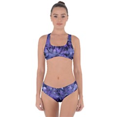 Carbonated Lilacs Criss Cross Bikini Set by MRNStudios
