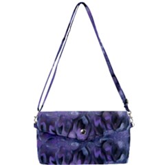 Carbonated Lilacs Removable Strap Clutch Bag by MRNStudios