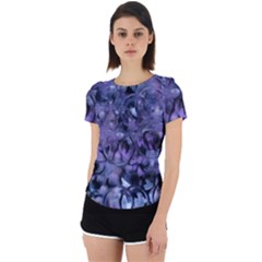 Carbonated Lilacs Back Cut Out Sport Tee by MRNStudios
