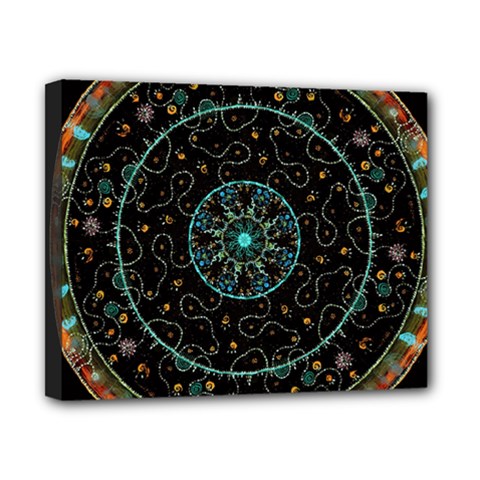 Mandala - 0008b - The Coffee Eye Canvas 10  X 8  (stretched) by WetdryvacsLair