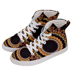 Mandala - 0009 - A Fast 24 Men s Hi-top Skate Sneakers by WetdryvacsLair