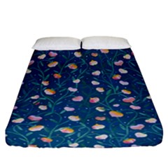 Unusual Flowers Fitted Sheet (california King Size) by SychEva