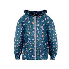 Unusual Flowers Kids  Zipper Hoodie by SychEva