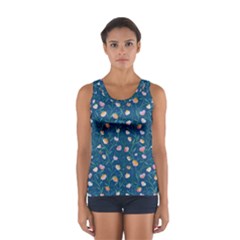 Unusual Flowers Sport Tank Top  by SychEva