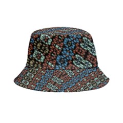 Multicolored Mosaic Print Pattern Inside Out Bucket Hat by dflcprintsclothing