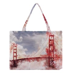 Golden Gate Bridge Medium Tote Bag by goljakoff