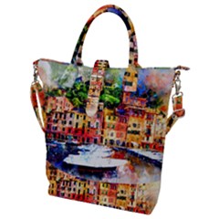 Pier Buckle Top Tote Bag by goljakoff