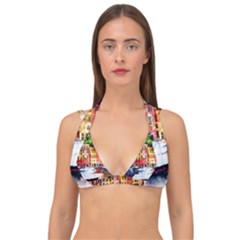 Pier Double Strap Halter Bikini Top by goljakoff