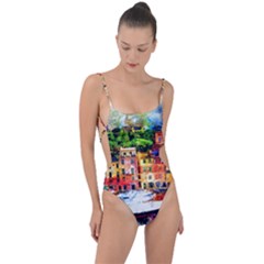 Pier Tie Strap One Piece Swimsuit by goljakoff