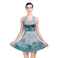 Green Blue Sea Reversible Skater Dress by goljakoff