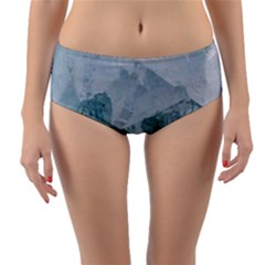 Green Blue Sea Reversible Mid-waist Bikini Bottoms by goljakoff