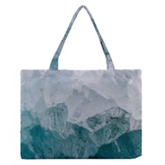 Green Blue Sea Zipper Medium Tote Bag by goljakoff