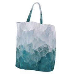 Green Blue Sea Giant Grocery Tote by goljakoff