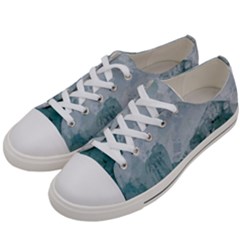 Green Blue Sea Women s Low Top Canvas Sneakers by goljakoff