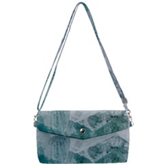 Green Blue Sea Removable Strap Clutch Bag by goljakoff