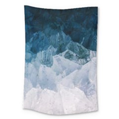 Blue Sea Waves Large Tapestry
