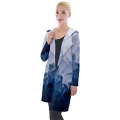 Blue Ice Mountain Hooded Pocket Cardigan by goljakoff