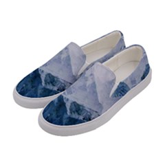 Blue Ice Mountain Women s Canvas Slip Ons by goljakoff