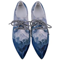 Blue Ice Mountain Pointed Oxford Shoes by goljakoff