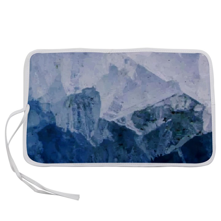 Blue ice mountain Pen Storage Case (L)