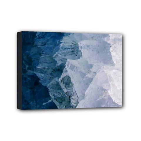 Storm Blue Ocean Mini Canvas 7  X 5  (stretched) by goljakoff