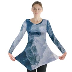 Storm Blue Ocean Long Sleeve Tunic  by goljakoff