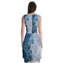 Storm blue ocean Sleeveless Chiffon Dress   View2